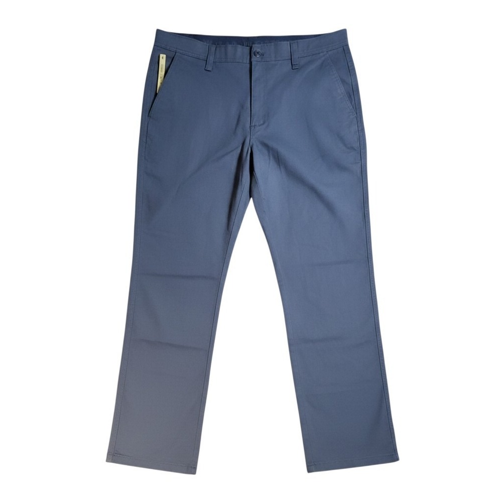 Weatherproof Mens Flex Waist Stretch Pants Charcoal 40x32 Commuter Utility Chino